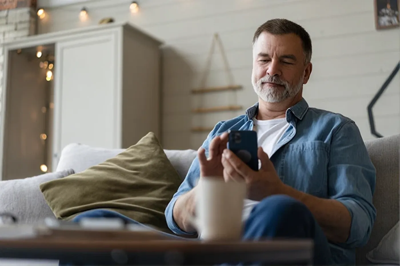 A patient checking in from home weeks after surgery
